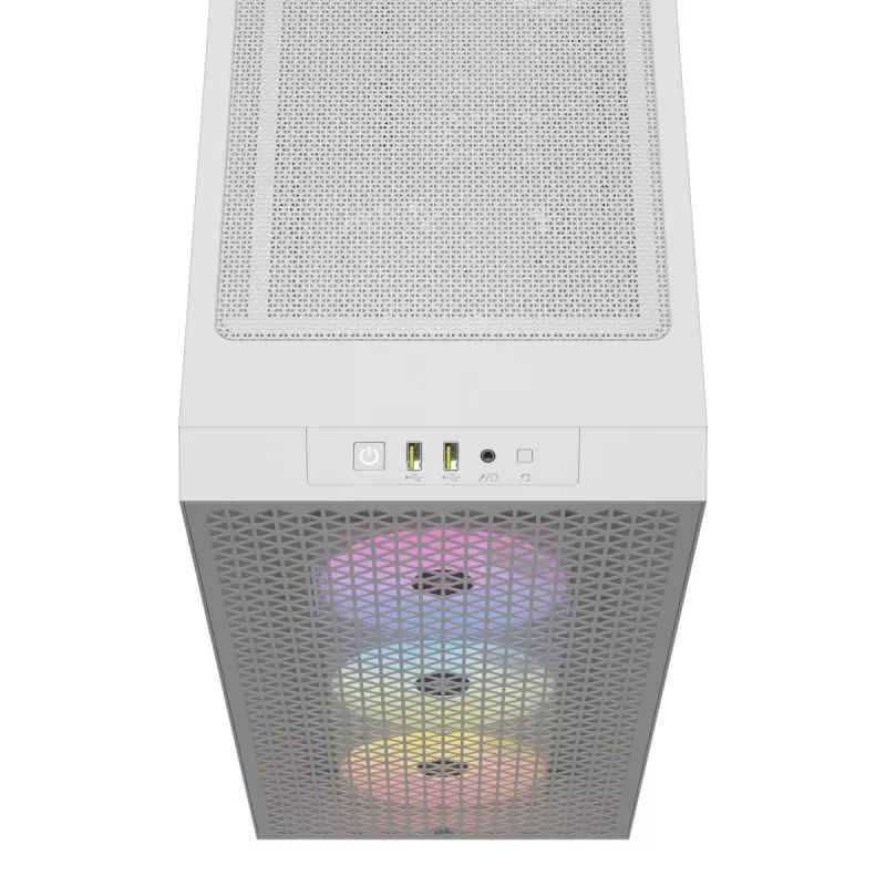 CORSAIR Mid-Tower PC-Gehäuse - 3000d RGB Airflow - Weiß