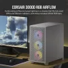 CORSAIR Mid-Tower PC-Gehäuse - 3000d RGB Airflow - Weiß