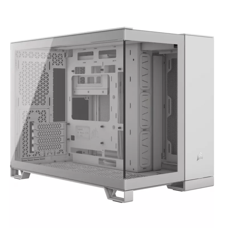 CORSAIR PC-Gehäuse – 2500X Mid-Tower Dual Chamber PC-Gehäuse – Weiß