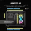 CORSAIR Pc Case - Icue Link 2500x RGB Micro ATX Dual Chamber Schwarz