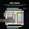 CORSAIR PC-Gehäuse – iCUE LINK 2500X RGB Micro-ATX Dual-Chamber Weiß