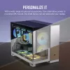 CORSAIR PC-Gehäuse – iCUE LINK 2500X RGB Micro-ATX Dual-Chamber Weiß