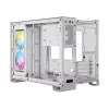 CORSAIR PC-Gehäuse – iCUE LINK 2500X RGB Micro-ATX Dual-Chamber Weiß