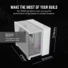 CORSAIR PC-Gehäuse – iCUE LINK 2500X RGB Micro-ATX Dual-Chamber Weiß