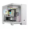 CORSAIR PC-Gehäuse – iCUE LINK 2500X RGB Micro-ATX Dual-Chamber Weiß