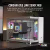 CORSAIR PC-Gehäuse – iCUE LINK 2500X RGB Micro-ATX Dual-Chamber Weiß