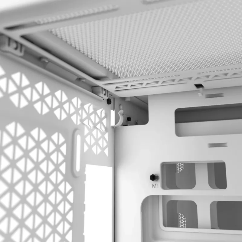 CORSAIR PC-Gehäuse – iCUE LINK 2500X RGB Micro-ATX Dual-Chamber Weiß