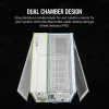 CORSAIR PC-Gehäuse – iCUE LINK 2500X RGB Micro-ATX Dual-Chamber Weiß