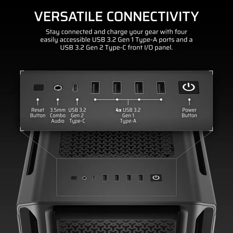CORSAIR PC-Gehäuse - 5000T Mid-Tower High-Performance