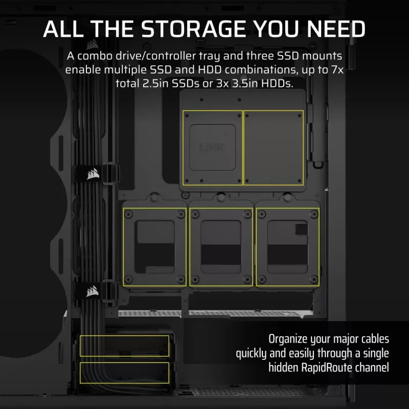 CORSAIR PC-Gehäuse - 5000T Mid-Tower High-Performance