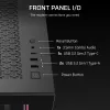 PC Midi-Tower-Gehäuse CORSAIR 3500X RS-R ARGB — Schwarz, gehärtetes Glas, unterstützt ATX/EATX/Micro-ITX, 3x120 mm Frontlüfter