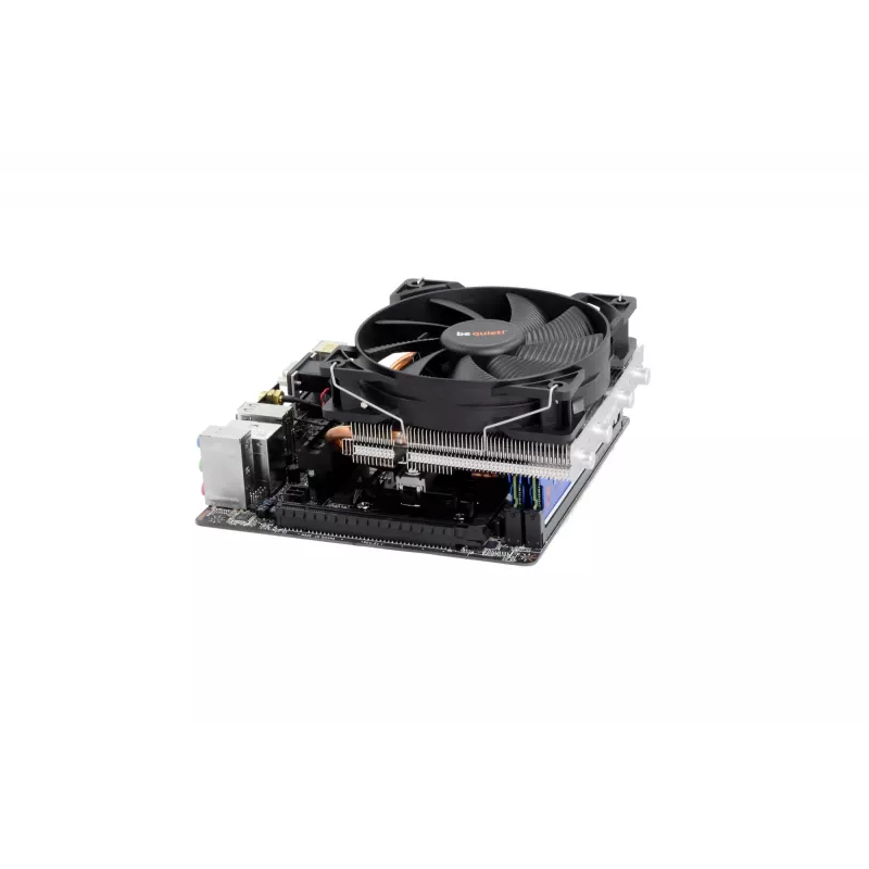 be quiet Shadow Rock LP CPU-Kühler, einzelner 120-mm-PWM-Lüfter, für Intel-Sockel: 1200 / 2066 / 1150 / 1151 / 1155 / 2011(-3) Square ILM, für AMD-Sockel: AM2(+) / AM3(+) / AM4 / FM1 / FM2(+), 130W TDP, 75,4 mm Höhe