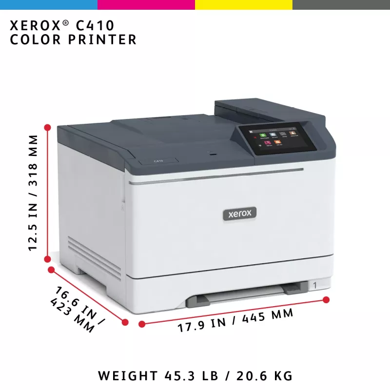 Xerox C410 A4 40ppm Duplex Drucker PS3 PCL5e/6 2 Papierfächer 251 Blatt