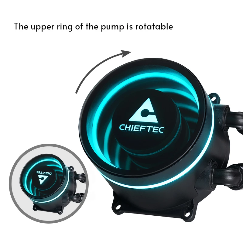 Flüssigkeitskühler Chieftec ICEBERG 240 DARK