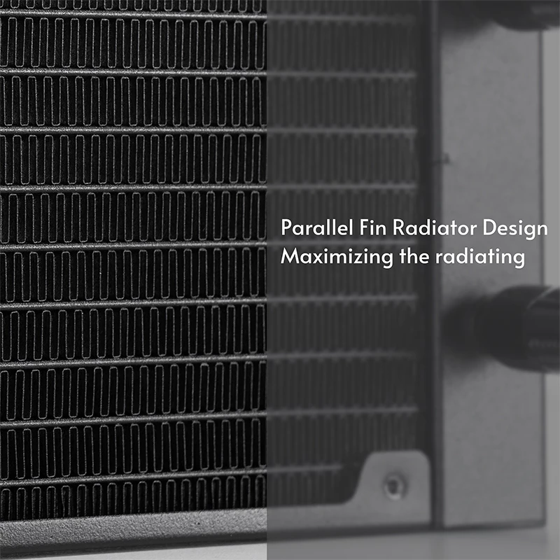 Flüssig-CPU-Kühler CHIEFTEC ICEBERG 240 RGB CLC-240-RGB — 240-mm-Radiator, AIO, RGB-Beleuchtung