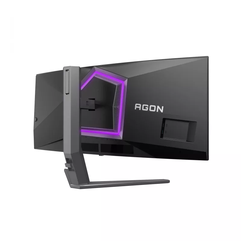 AOC AGON PRO AG346UCD Computer Monitor 86,4 cm (34 Zoll) 3440 x 1440 Pixel Wide Quad HD QD-OLED Schwarz, Grau