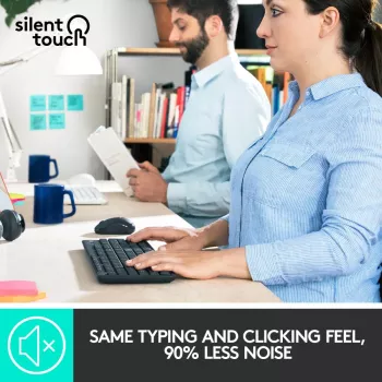LOGITECH Mk295 Silent Wireless Combo Graphite Azerty Belgisch