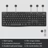 LOGITECH Mk295 Silent Wireless Combo Graphite Azerty Belgisch