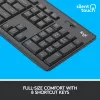 LOGITECH Mk295 Silent Wireless Combo Graphite Azerty Belgisch