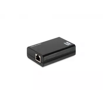 LevelOne Gigabit PoE bt auf USB-C PD 3.0 Splitter, IEEE 802.3af, IEEE 802.3at, IEEE 802.3bt, 10/100/1000Base-T(X), Schwarz, Aktivität, Verbindung, Stromversorgung, 0 - 40 °C, 0 - 70 °C