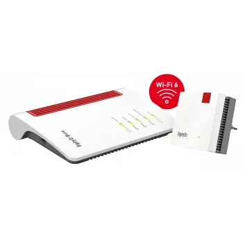 Mesh Set 7530 AX + 1200 AX Dualband (2,4 GHz / 5 GHz) Wi-Fi 6 (802.11ax) Rot, Weiß 4 3G Intern
