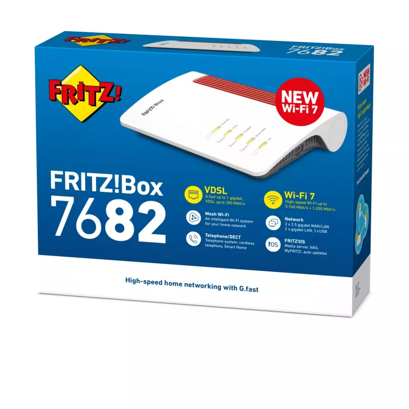 Box 7682 WLAN-Router 2,5 Gigabit Ethernet Dualband (2,4 GHz / 5 GHz) Weiß