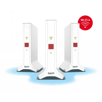 Mesh Set 4200 Dualband (2,4 GHz / 5 GHz) Wi-Fi 6E (802.11ax) Rot, Weiß 2x2/4x4
