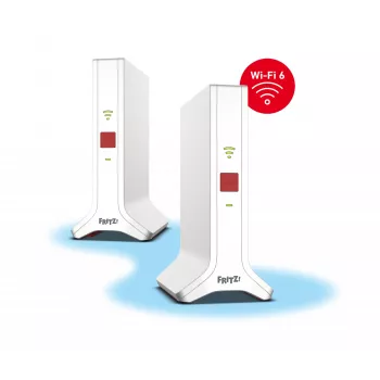 Mesh Set 4200 Dual-Band (2,4 GHz / 5 GHz) Wi-Fi 6E (802.11ax) Rot, Weiß 2x2/4x4