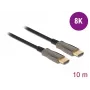 DELOCK Aktives Optisches HDMI-Kabel – A-Stecker – A-Stecker – 8K 60 Hz – 10 m – Schwarz