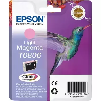 Epson Hummingbird Einzelpackung Hellmagenta T0806 Claria Fototinte