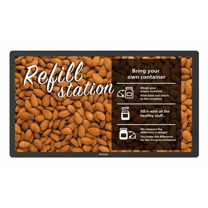 Philips Signage Solutions 25BDL4150I/00 Signage Display Digitaler Flachbildschirm 64,3 cm (25,3 Zoll) Wi-Fi Schwarz Integrierter Prozessor Android 11