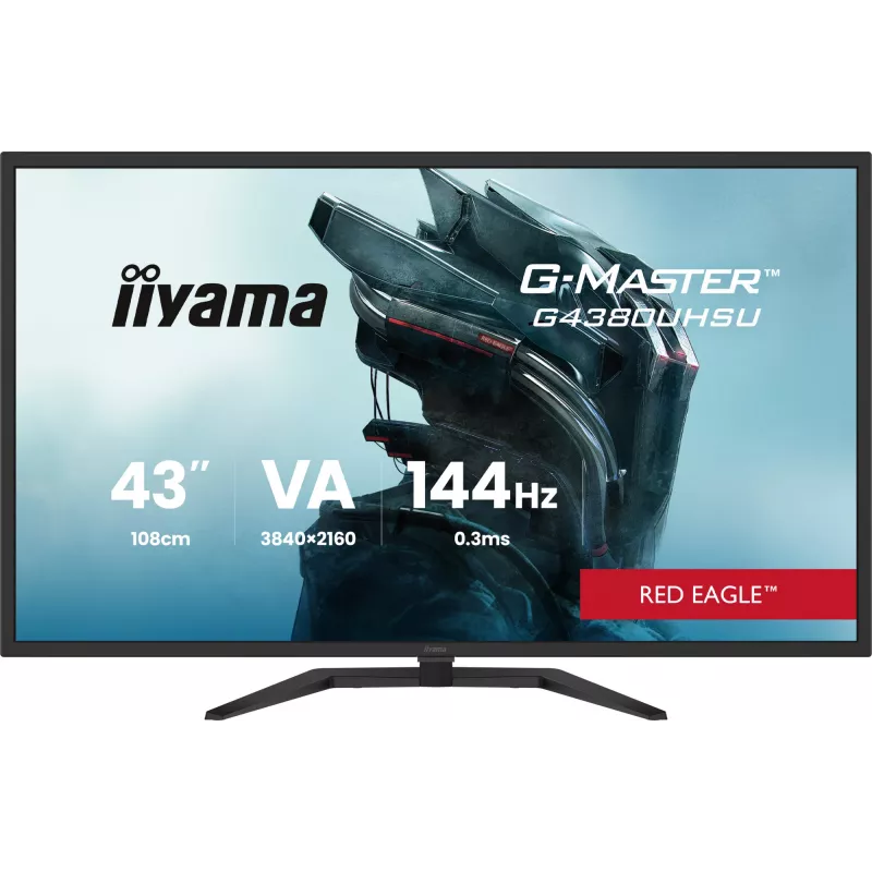 iiyama G-MASTER G4380UHSU-B2 Computer Monitor 108 cm (42,5 Zoll) 3840 x 2160 Pixel 4K Ultra HD LED Schwarz