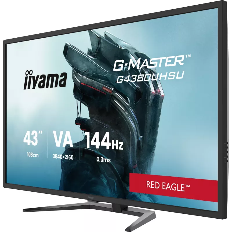 iiyama G-MASTER G4380UHSU-B2 Computer Monitor 108 cm (42,5 Zoll) 3840 x 2160 Pixel 4K Ultra HD LED Schwarz