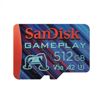 WESTERN DIGITAL SanDisk GamePlay microSD-Karte für mobiles und Handheld-Konsolen-Gaming – 512 GB – 90 MB/s130 MB/s UHS-I