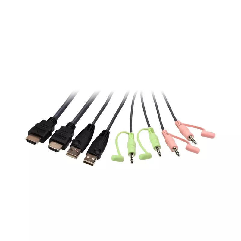 ATEN 2-Port USB 4K HDMI KVM Switch mit Fernbedienung zur Portauswahl