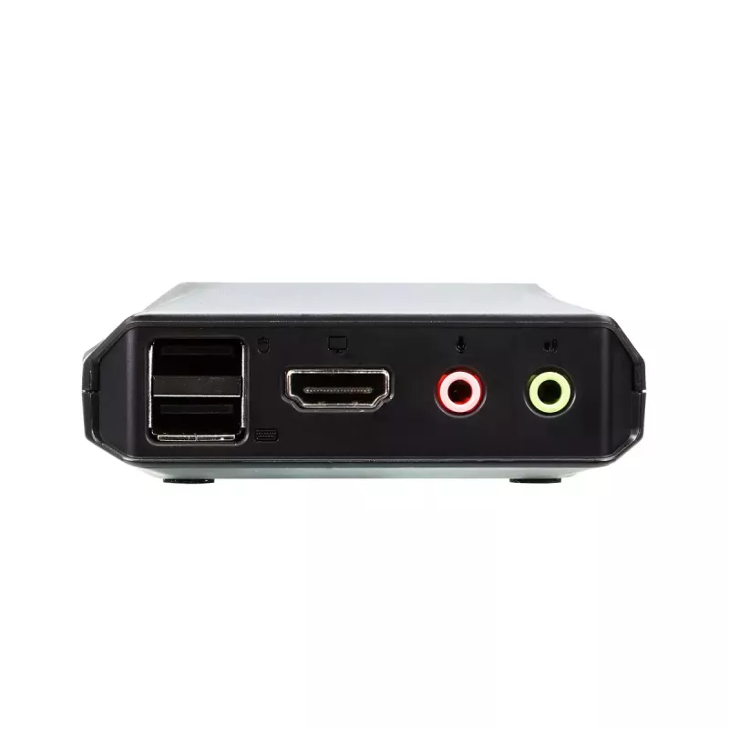 ATEN 2-Port USB 4K HDMI KVM Switch mit Fernbedienung zur Portauswahl