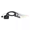 ATEN 2-Port USB 4K HDMI KVM Switch mit Fernbedienung zur Portauswahl