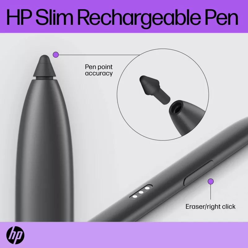 HP schlank Rechargeable Pen HP schlank Rechargeable Pen Schwarz Integrierter Akku