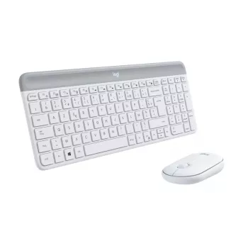 LOGITECH schlank Wireless Tastatur And Maus Combo Mk470 - Offwhite - Azerty French