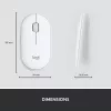 LOGITECH schlank Wireless Tastatur And Maus Combo Mk470 - Offwhite - Azerty French