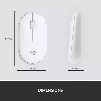 LOGITECH schlank Wireless Tastatur And Maus Combo Mk470 - Offwhite - Azerty French