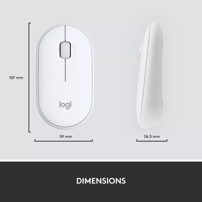 LOGITECH schlank Wireless Tastatur And Maus Combo Mk470 - Offwhite - Azerty French