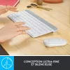 LOGITECH schlank Wireless Tastatur And Maus Combo Mk470 - Offwhite - Azerty French