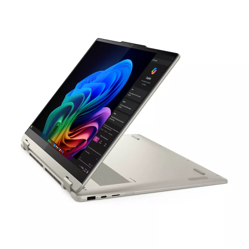 Lenovo Yoga 7 2-in-1 16AKP10 Copilot+ PC AMD Ryzen™ AI 7 350 Hybrid (2-in-1) 40,6 cm (16 Zoll) Touchscreen 2.8K 16 GB LPDDR5x-SDRAM 1 TB SSD Wi-Fi 7 (802.11be) Windows 11 Home German Grau