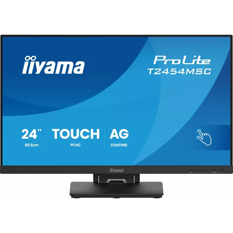 iiyama ProLite T2454MSC-B3AG Computer-Monitor 60,5 cm (23,8 Zoll) 1920 x 1080 Pixel Full HD LED Touchscreen Multi-User Schwarz