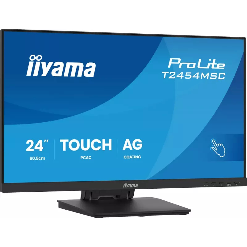 iiyama ProLite T2454MSC-B3AG Computer-Monitor 60,5 cm (23,8 Zoll) 1920 x 1080 Pixel Full HD LED Touchscreen Multi-User Schwarz