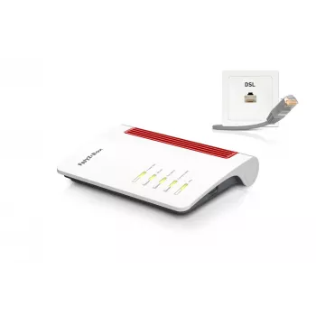 Box FRITZ 7530 WLAN-Router Gigabit-Ethernet Dualband (2,4 GHz / 5 GHz) Schwarz, Rot, Weiß