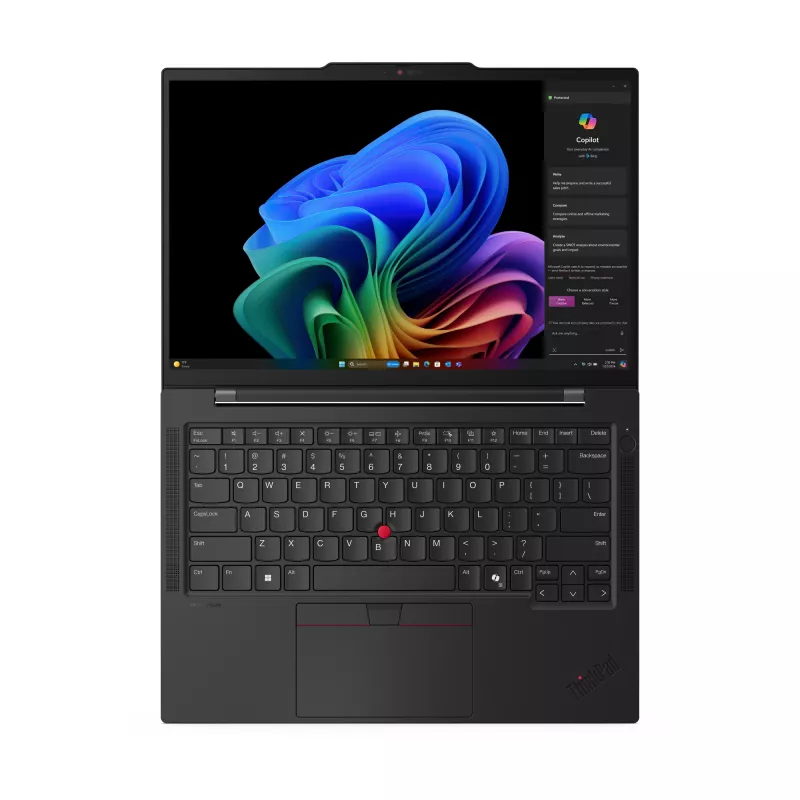 Lenovo ThinkPad T14s Gen 6 (Snapdragon) Copilot+ PC X1E-78-100 Laptop 35,6 cm (14 Zoll) WUXGA 32 GB LPDDR5x-SDRAM 1 TB SSD Wi-Fi 7 (802.11be) Windows 11 Pro Deutsch Schwarz