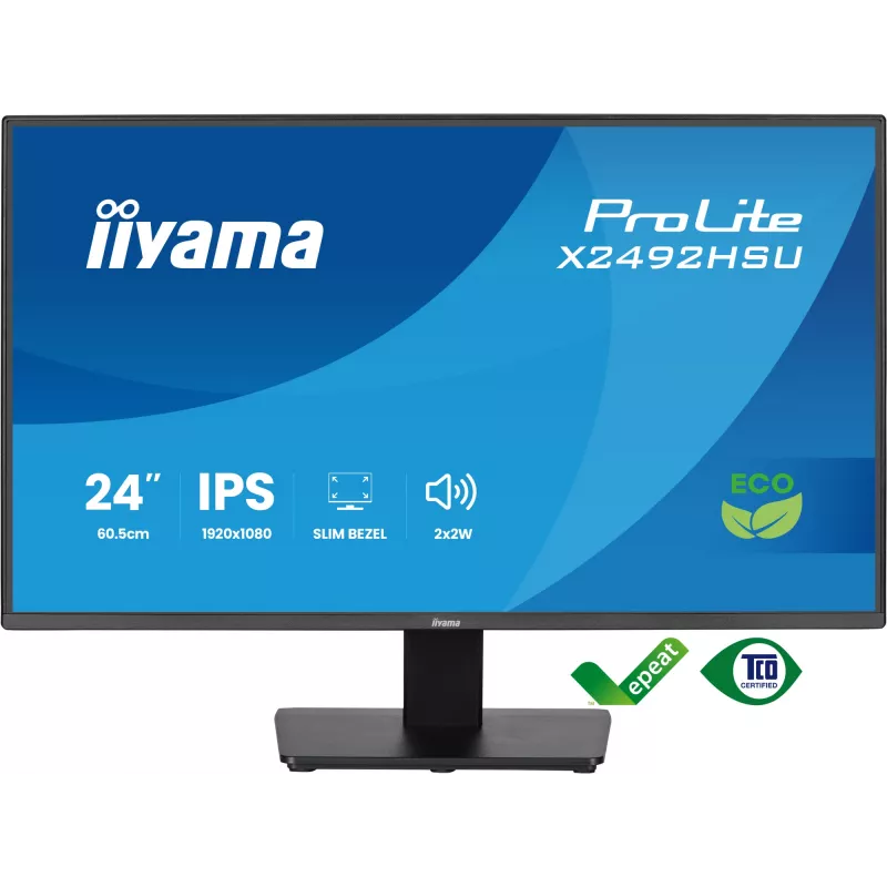 iiyama ProLite X2492HSU-B1 Computer Monitor 60,5 cm (23,8 Zoll) 1920 x 1080 Pixel Full HD LED Schwarz