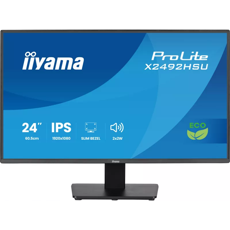 iiyama ProLite X2492HSU-B1 Computer Monitor 60,5 cm (23,8 Zoll) 1920 x 1080 Pixel Full HD LED Schwarz